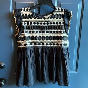 Black and White Patterned Top from The Pants Store